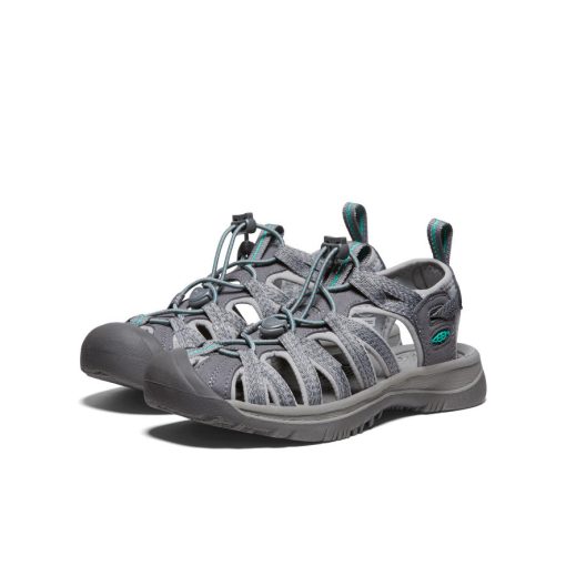 Women's Whisper  |  Medium Grey/Peacock Green - Image 2