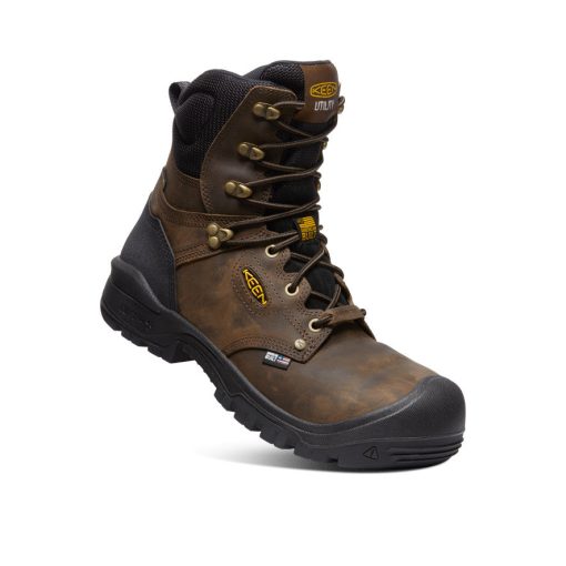 Men's Independence 8 Waterproof Boot (Carbon Toe)  |  Dark Earth/Black - Image 3