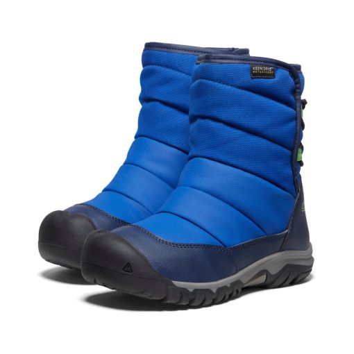 Big Kids' Puffrider Waterproof Winter Boot  |  Naval Academy/Surf - Image 2