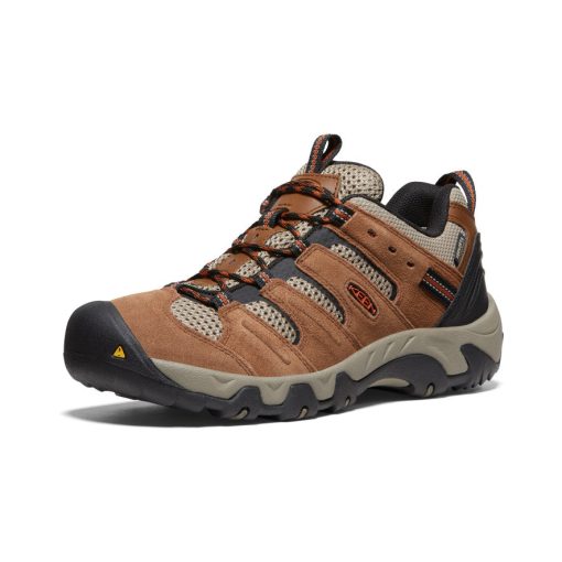 Men's Headout Waterproof Hiking Shoe  |  Bison/Fossil Orange - Image 3