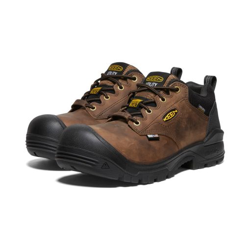 Men's Independence Oxford Waterproof Shoe (Carbon Toe)  |  Dark Earth/Black - Image 2