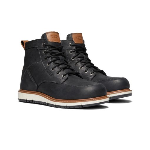 Men's San Jose 6 Boot (Aluminum Toe)  |  Black/Caramel Cafe - Image 2