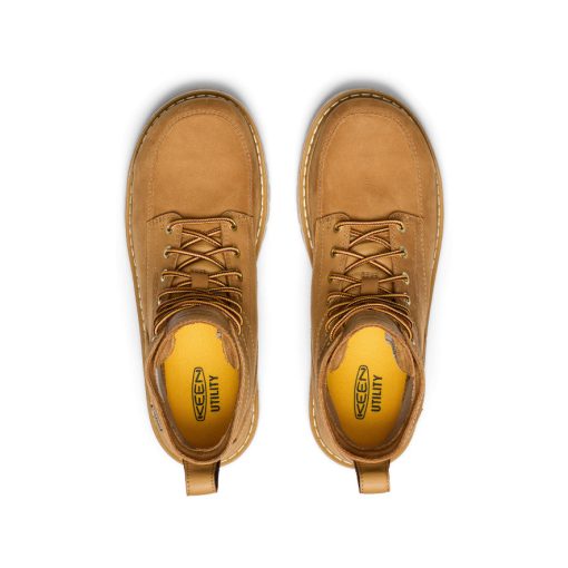 Men's San Jose 6 Waterproof 90° Heel Boot (Aluminum Toe)  |  Bistre/Gum - Image 4